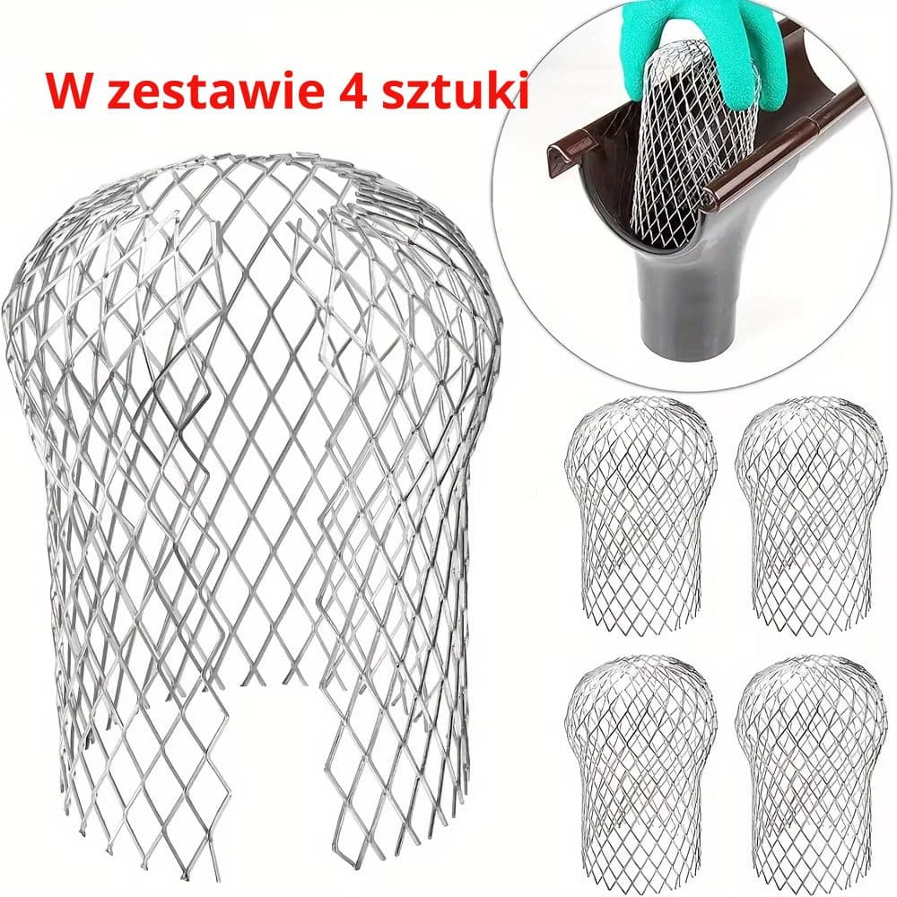 Aluminiowy Filtr Siatkowy do Rynien 15×8 cm – Ochrona przed Liśćmi i Zabrudzeniami .  4 SZTUKI KURIER INPOST ,DHL